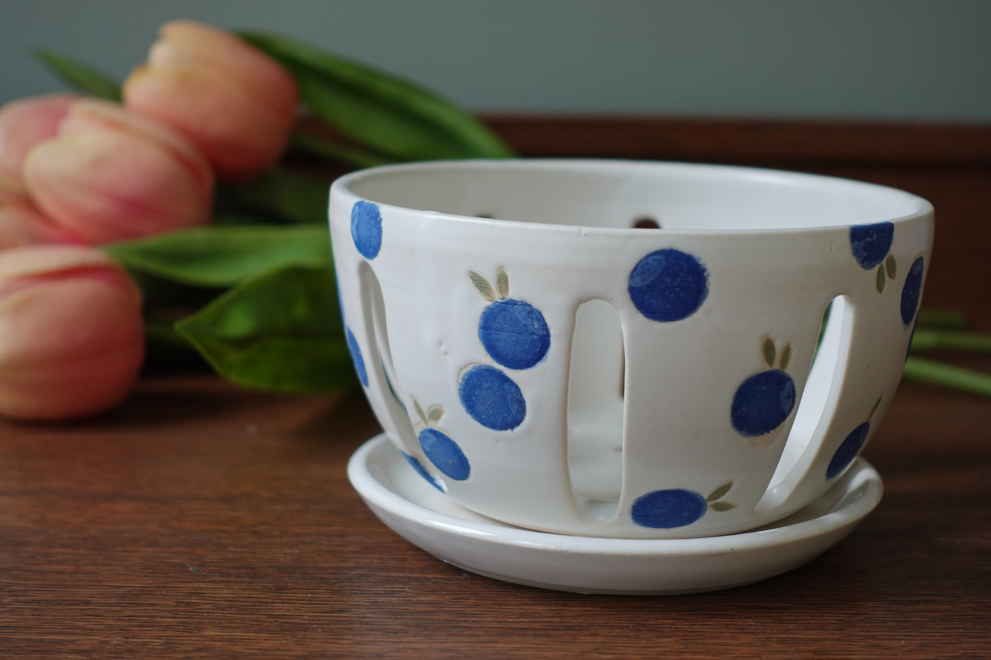 Berry Bowl With Saucer