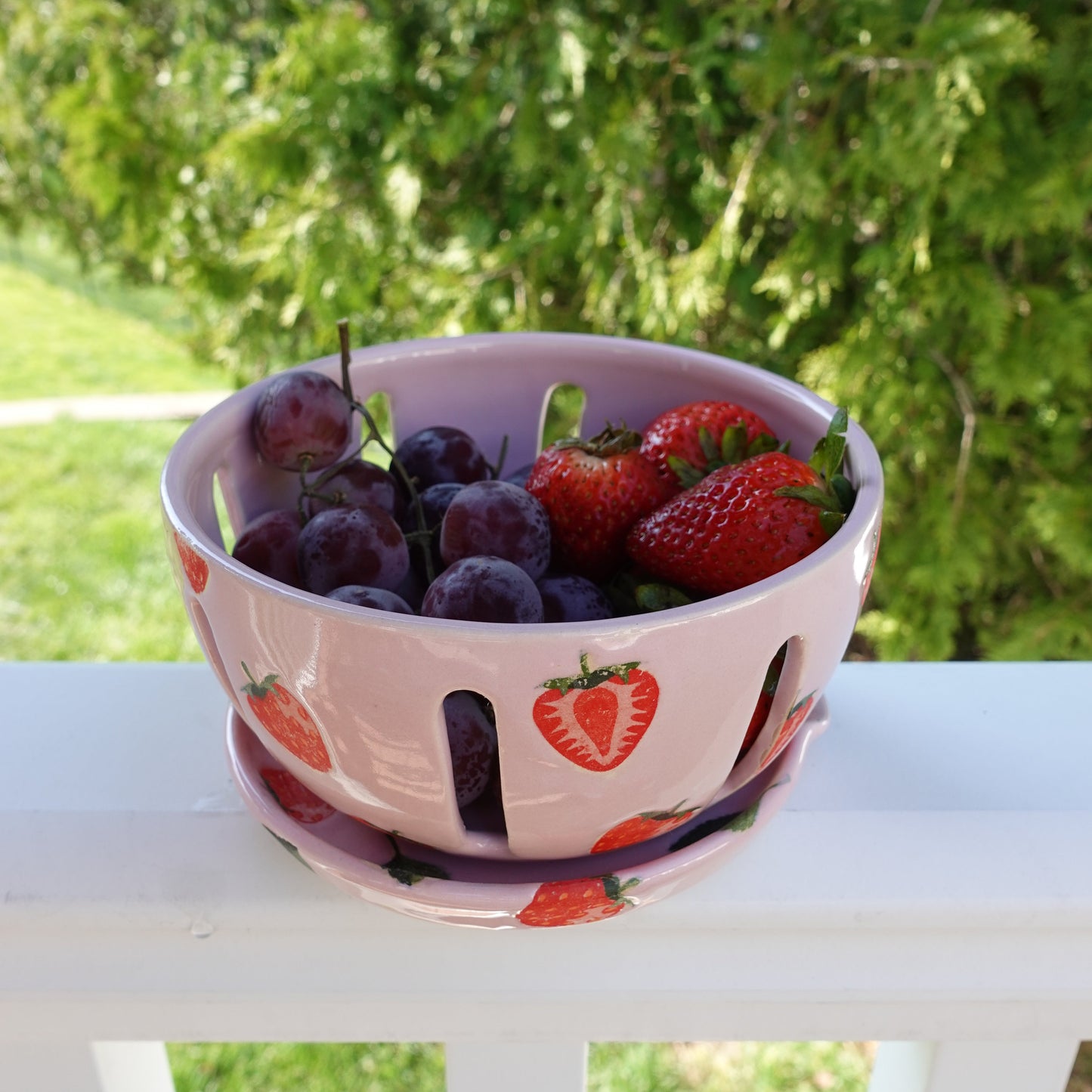 Berry Bowl With Saucer